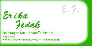 erika fedak business card